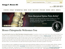 Tablet Screenshot of chiropractorwpb.com